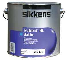 Sikkens - Rubbol bl satin bianco - Smalto satinato all'acqua